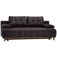 SCHLAFSOFA in Webstoff Graphitfarben  - Schwarz/Graphitfarben, Design, Holz/Textil (206/77-87/102cm) - Novel