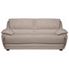 2-SITZER-SOFA in Lederlook Sandfarben  - Sandfarben, Design, Kunststoff/Textil (209/97/100cm) - Livetastic