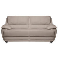 2-SITZER-SOFA in Lederlook Sandfarben  - Sandfarben, Design, Kunststoff/Textil (209/97/100cm) - Livetastic