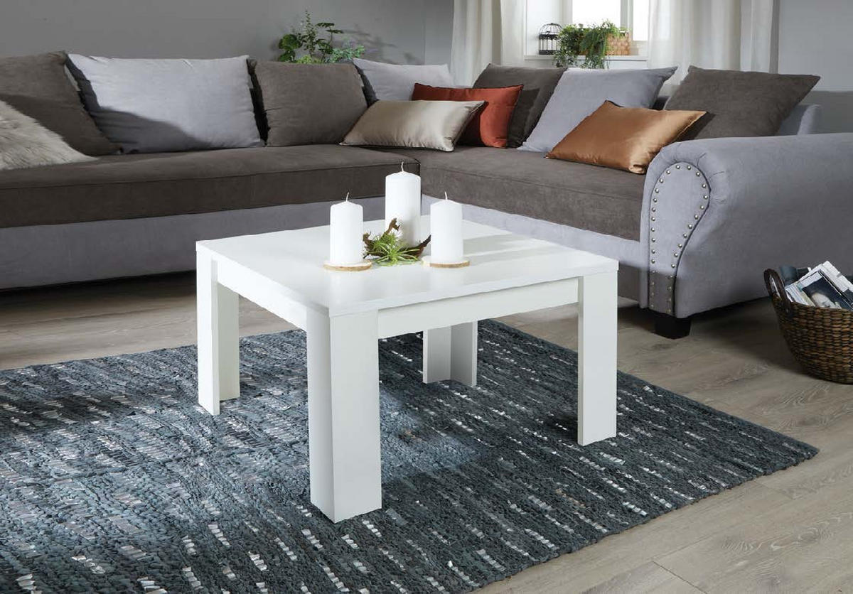 KLUB STOČIĆ 50/45,5/50 cm  bela  - bela, Moderno, pločasti materijal (50/45,5/50cm) - Ti'me