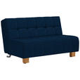 SCHLAFSOFA Juice in Flachgewebe Dunkelblau  - Naturfarben/Dunkelblau, Design, Holz/Textil (145/92/102cm) - Novel