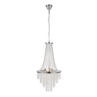 KRONLEUCHTER 38/68 cm   - Klar/Chromfarben, Basics, Glas/Metall (38/68cm) - Markslöjd
