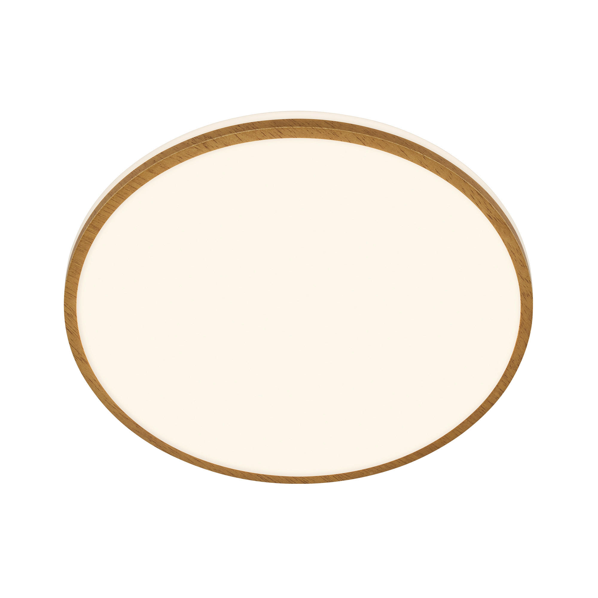 FÜRDŐSZ. LED MENNYEZETI LÁMPA - fehér, Basics, műanyag/fa (33/6,5cm)