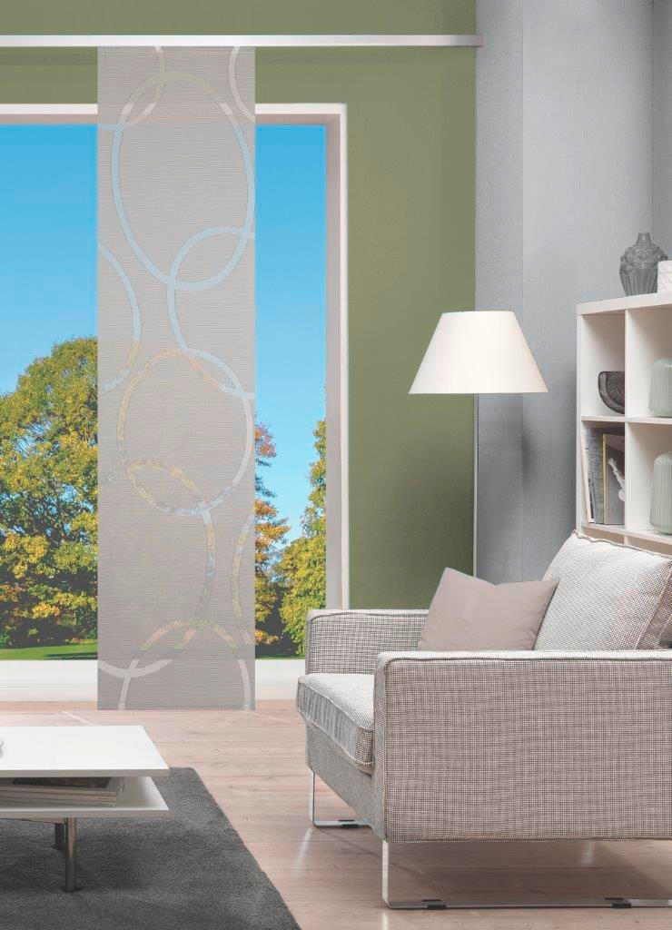 FLÄCHENVORHANG   halbtransparent   60/245 cm  - Grau, Design, Textil (60/245cm)