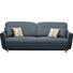 DREISITZER-SOFA Webstoff Dunkelblau - Multicolor/Dunkelblau, Design, Holz/Textil (235/87/98cm) - Hom`in DREISITZER-SOFA Webstoff Dunkelblau - Multicolor/Dunkelblau, Design, Holz/Textil (235/87/98cm) - Hom`in