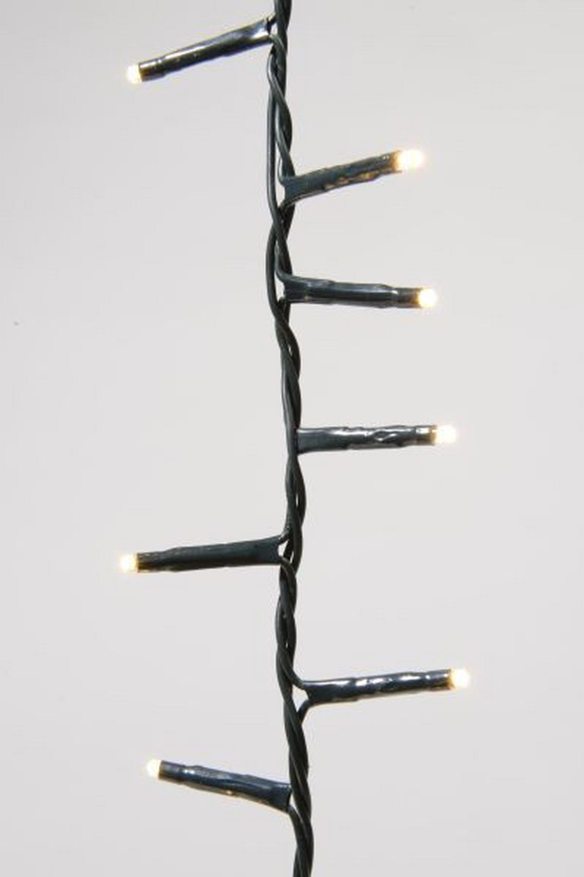 LICHTERKETTE 1100 cm  - Weiß/Grün, Basics, Kunststoff (1100cm)