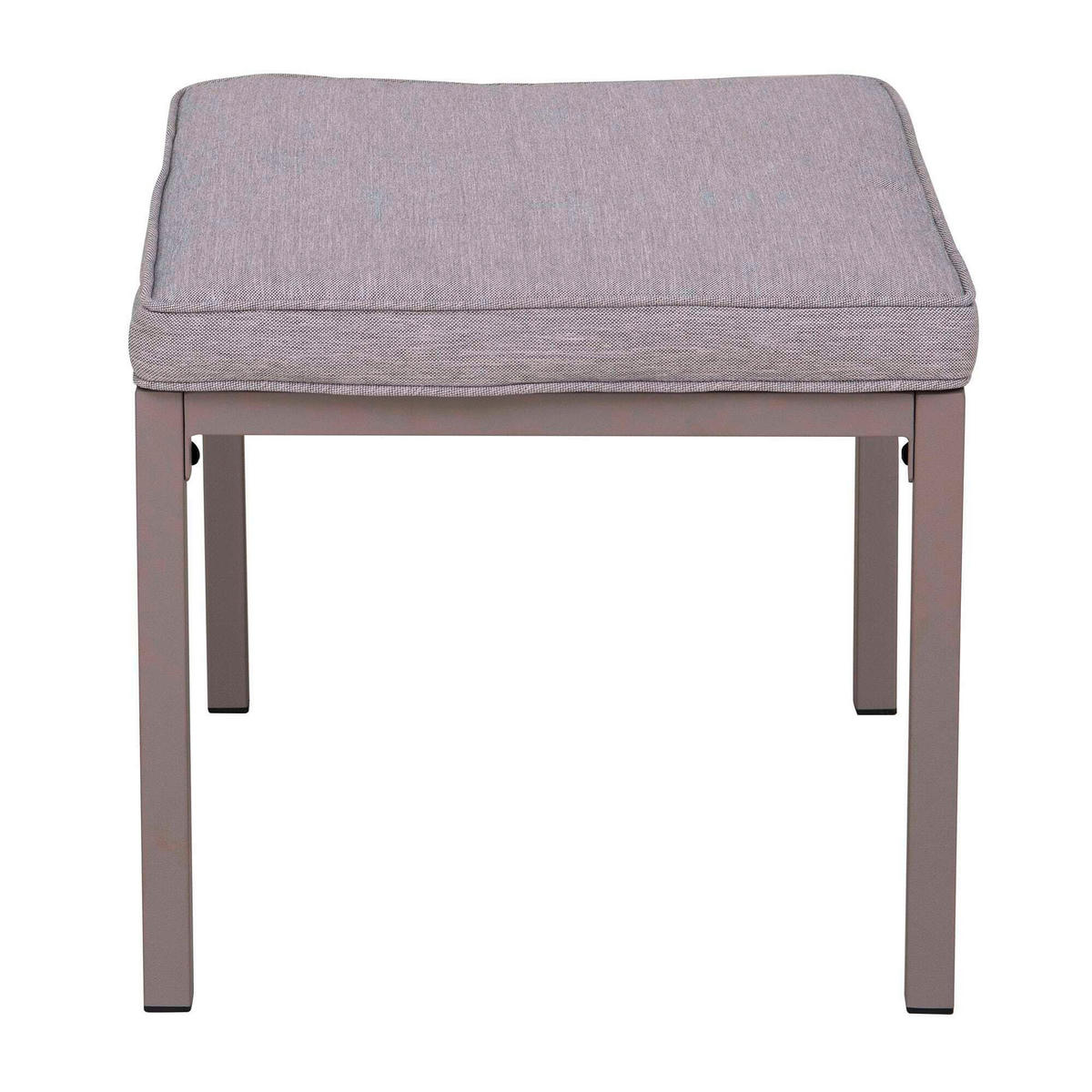 LOUNGEGARNITUR   146/191/56,5 cm Stahl  - Beige/Grau, Basics, Textil/Metall (146/191/56,5cm) - Modante