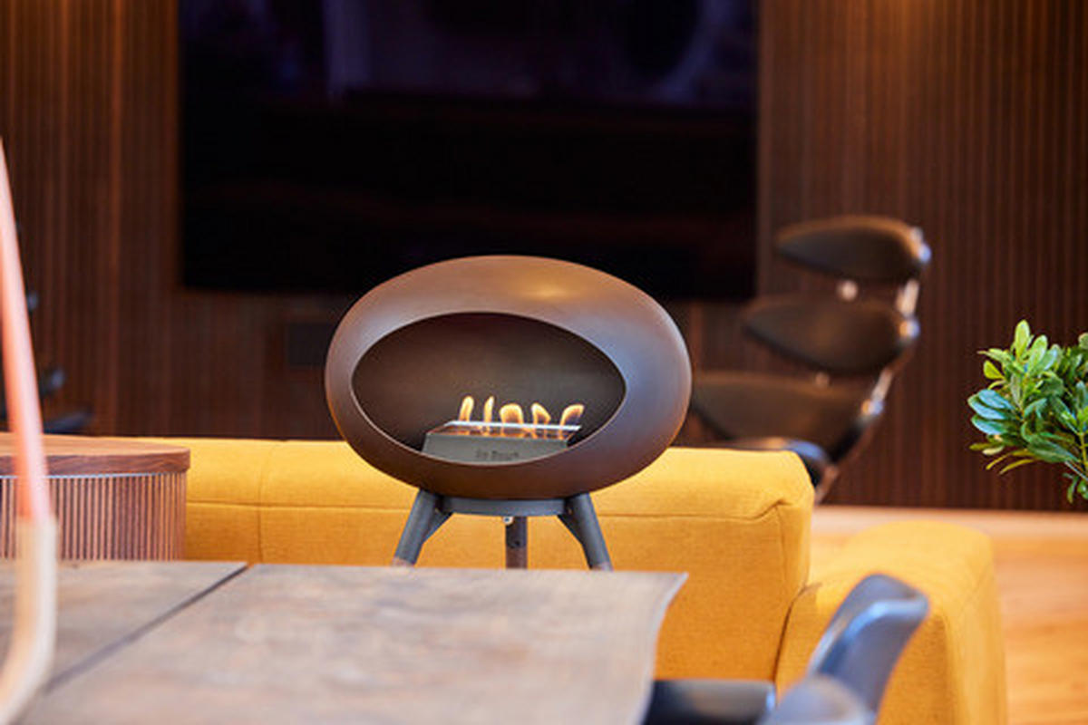 LE FEU DOME KAMIN NA ETANOL - mokka, Basics, metal (59/68/106cm)