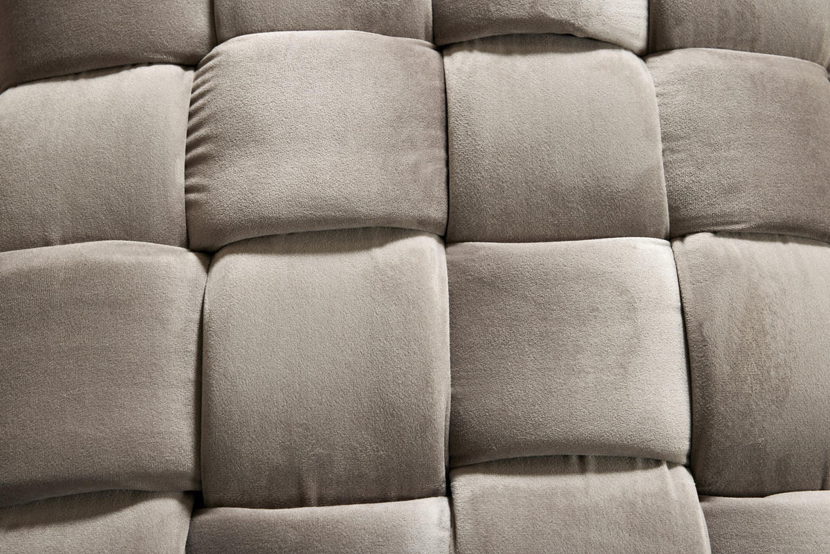 SITZWÜRFEL Samt  - Taupe, MODERN, Textil (78/43/78cm)