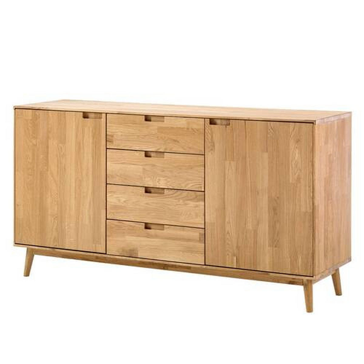 SIDEBOARD Wildeiche  160/89,1/40 cm  - Wildeiche, Natur, Holz (160/89,1/40cm) - home24