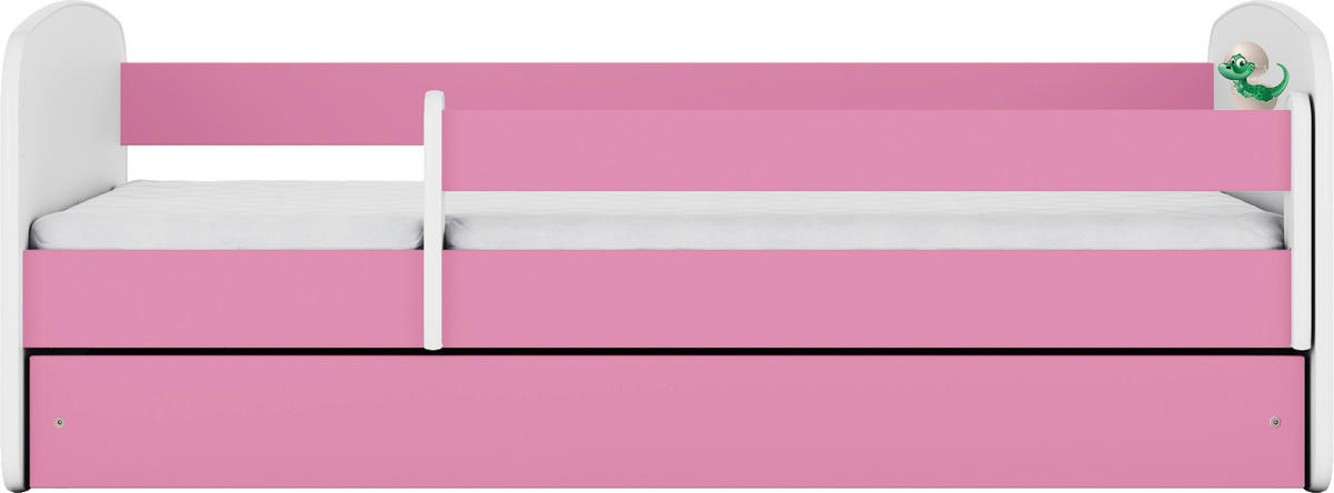 KINDER-/JUNIORBETT - Pink/Birkefarben, MODERN, Holz/Holzwerkstoff (80/160cm) - MID.YOU