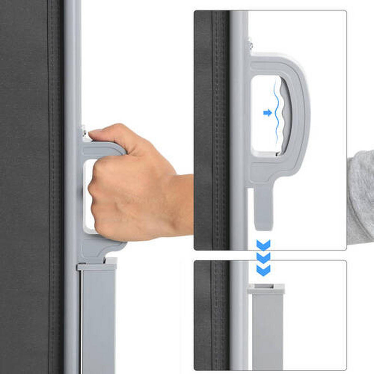 MARKISE - Grau, Basics, Textil/Metall (350/160cm) - Modante