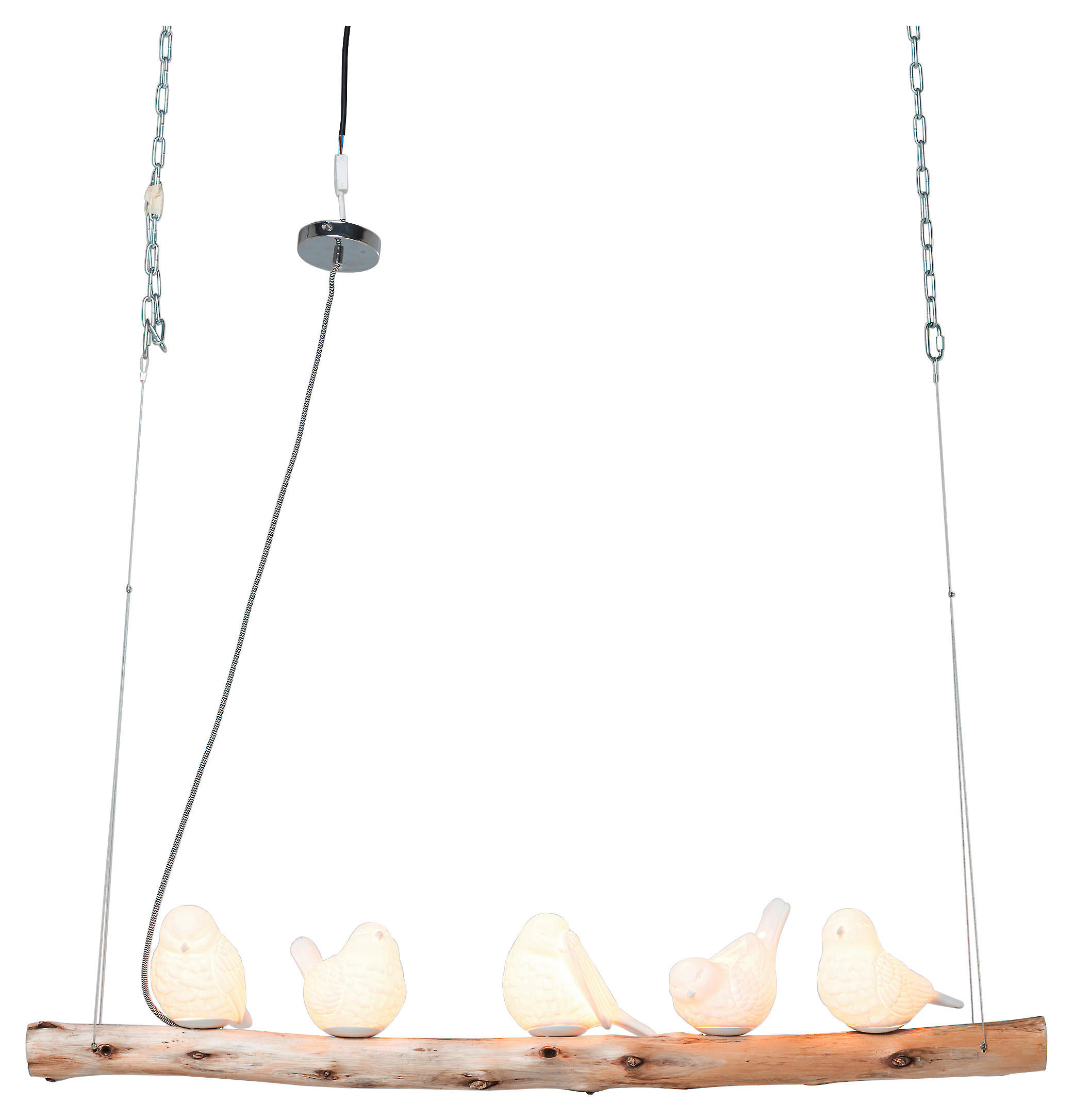 HÄNGELEUCHTE 120/120/15 cm   - Naturfarben/Weiß, LIFESTYLE, Holz/Keramik (120/120/15cm) - Kare-Design