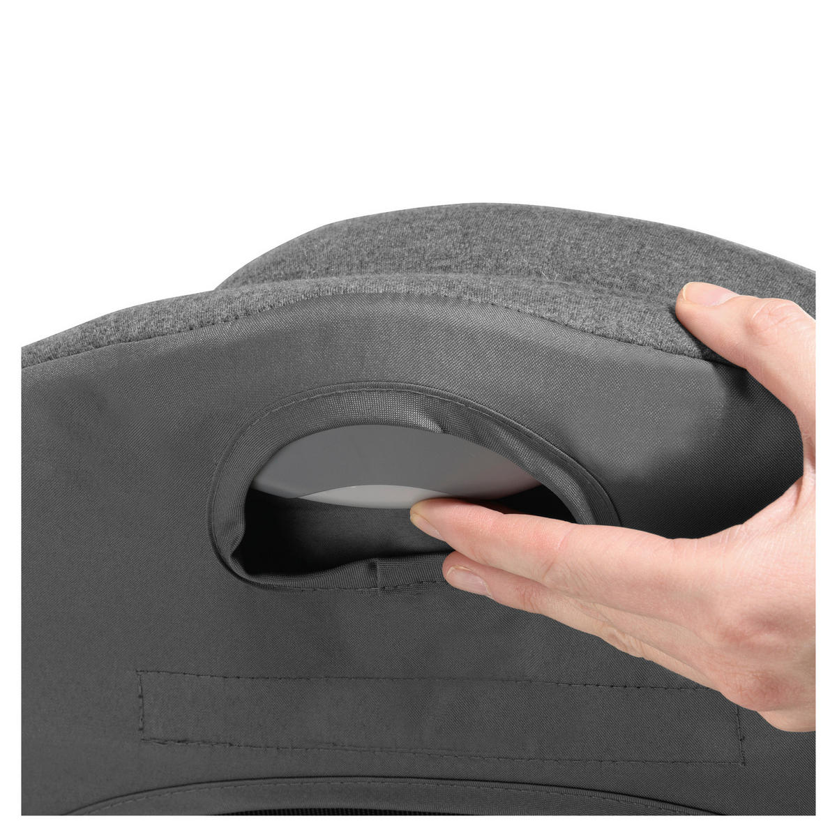 HOCHSTUHLLIEGE Alpha Bouncer Premium  - Anthrazit, Basics, Textil/Metall (66/51/49cm) - Hauck