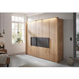 DREHTÜRENSCHRANK  in Erlefarben, Wildeiche  - Wildeiche/Erlefarben, Design, Holz/Metall (251,9/223,3/62cm) - Valnatura