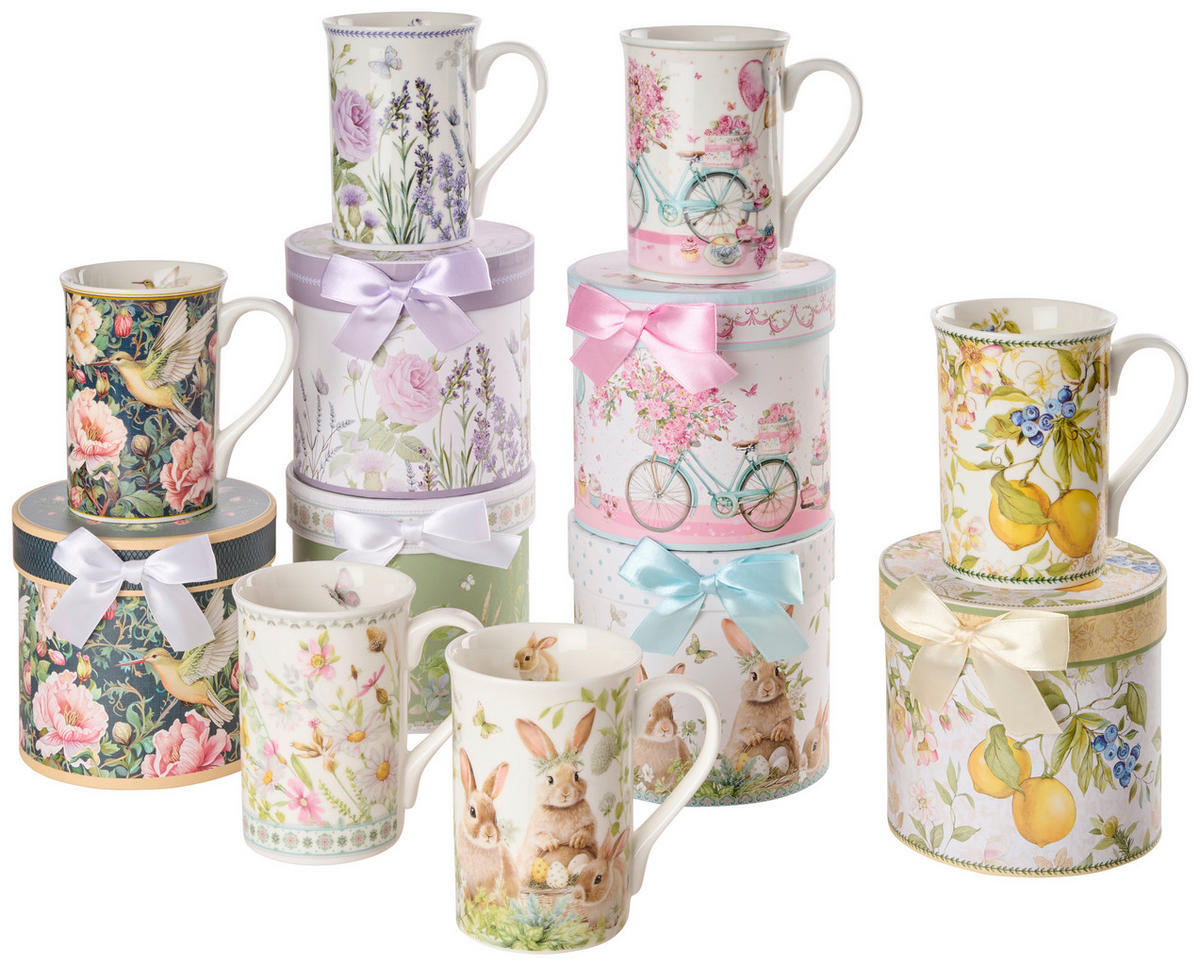 TASSE   320 ml  - Multicolor, LIFESTYLE, Karton/Keramik (7,6/10,8cm)