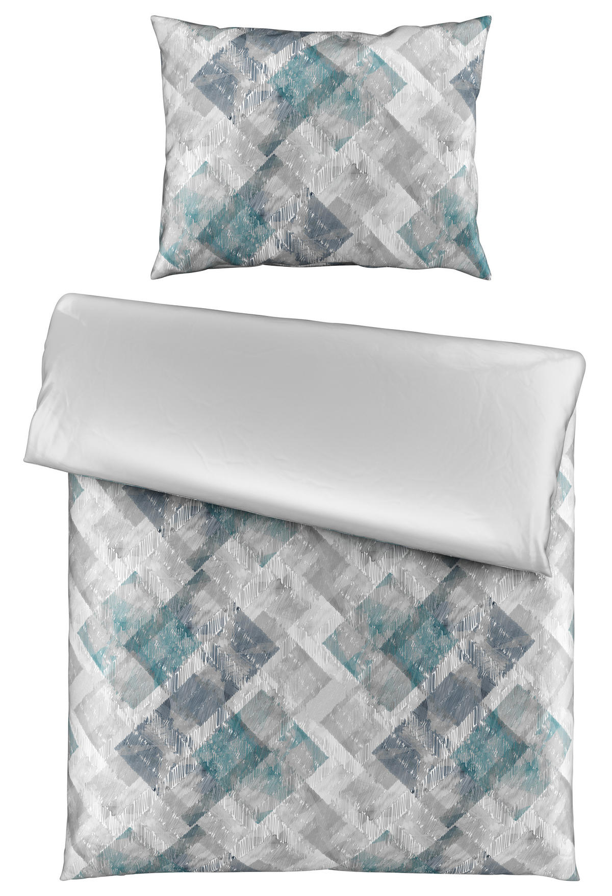 KÉTOLDALAS ÁGYNEMŰHUZAT 140/200 cm  - ezüstszínű, Konventionell, textil (140/200cm) - Novel