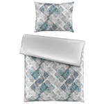 WENDEBETTWÄSCHE Sebi Satin 140/200 cm  - Silberfarben, KONVENTIONELL, Textil (140/200cm) - Novel