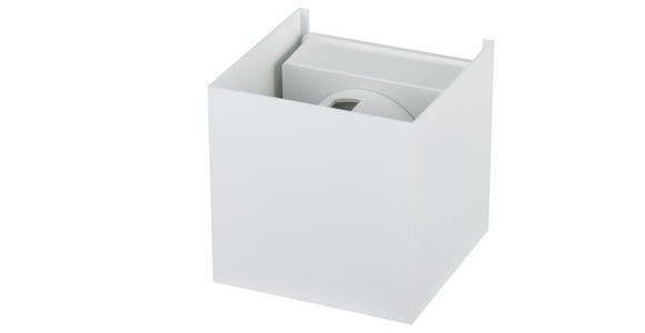 LED-WANDLEUCHTE 10/10/10 cm   - Weiß, Basics, Kunststoff/Metall (10/10/10cm) - Novel