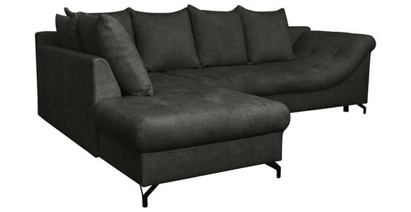 Freisteller von Carryhome ECKSOFA Schwarz Struktur.