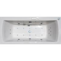 WHIRLPOOL-BADEWANNE Wandmontage   - Weiß, Basics (80/47/170cm)