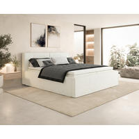 BOXBETT 180/200 cm  in Beige  - Beige, MODERN, Textil (180/200cm) - MID.YOU
