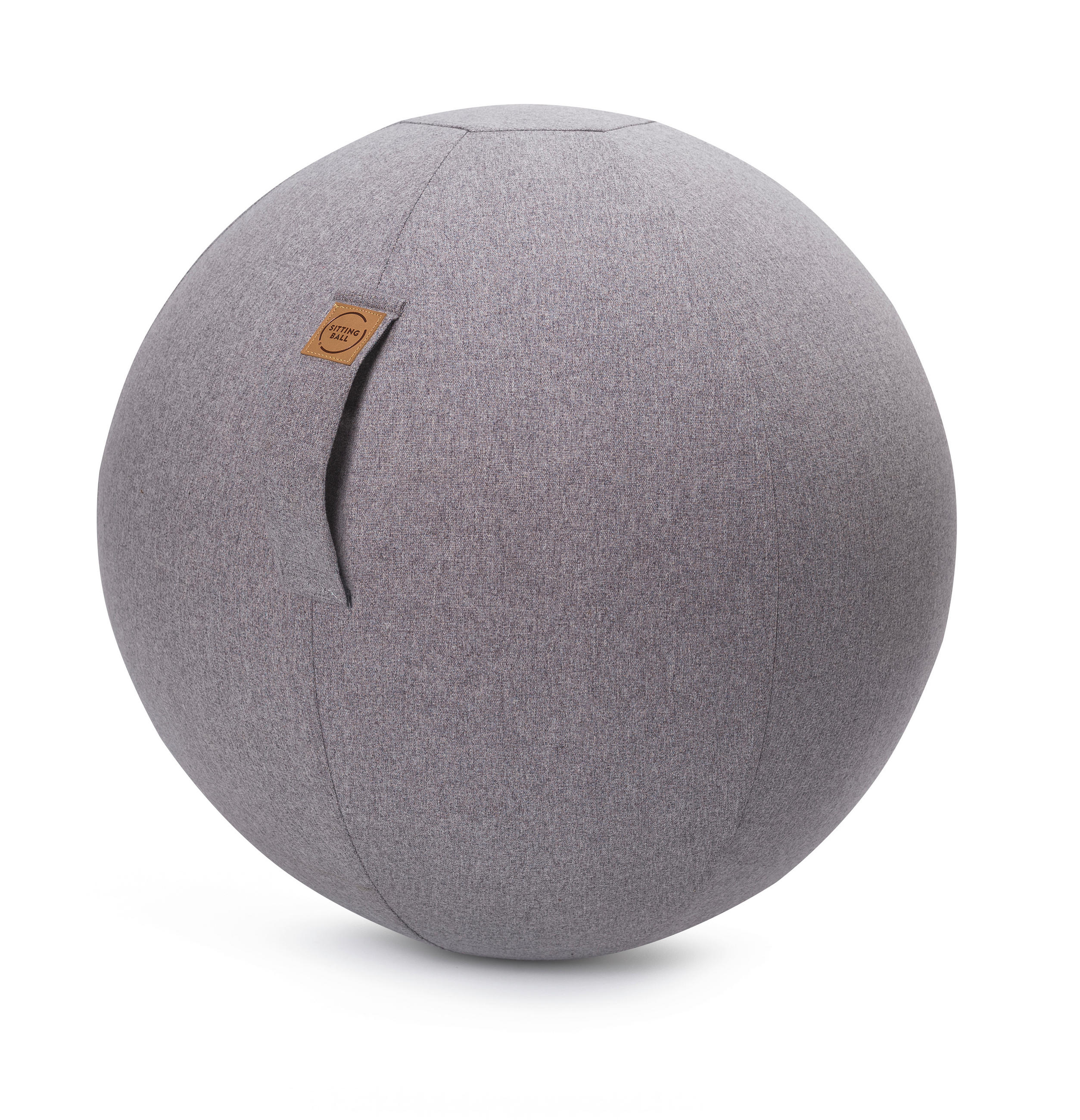 SITZBALL Filz Uni Grau 145 L  - Grau, Textil (65cm)