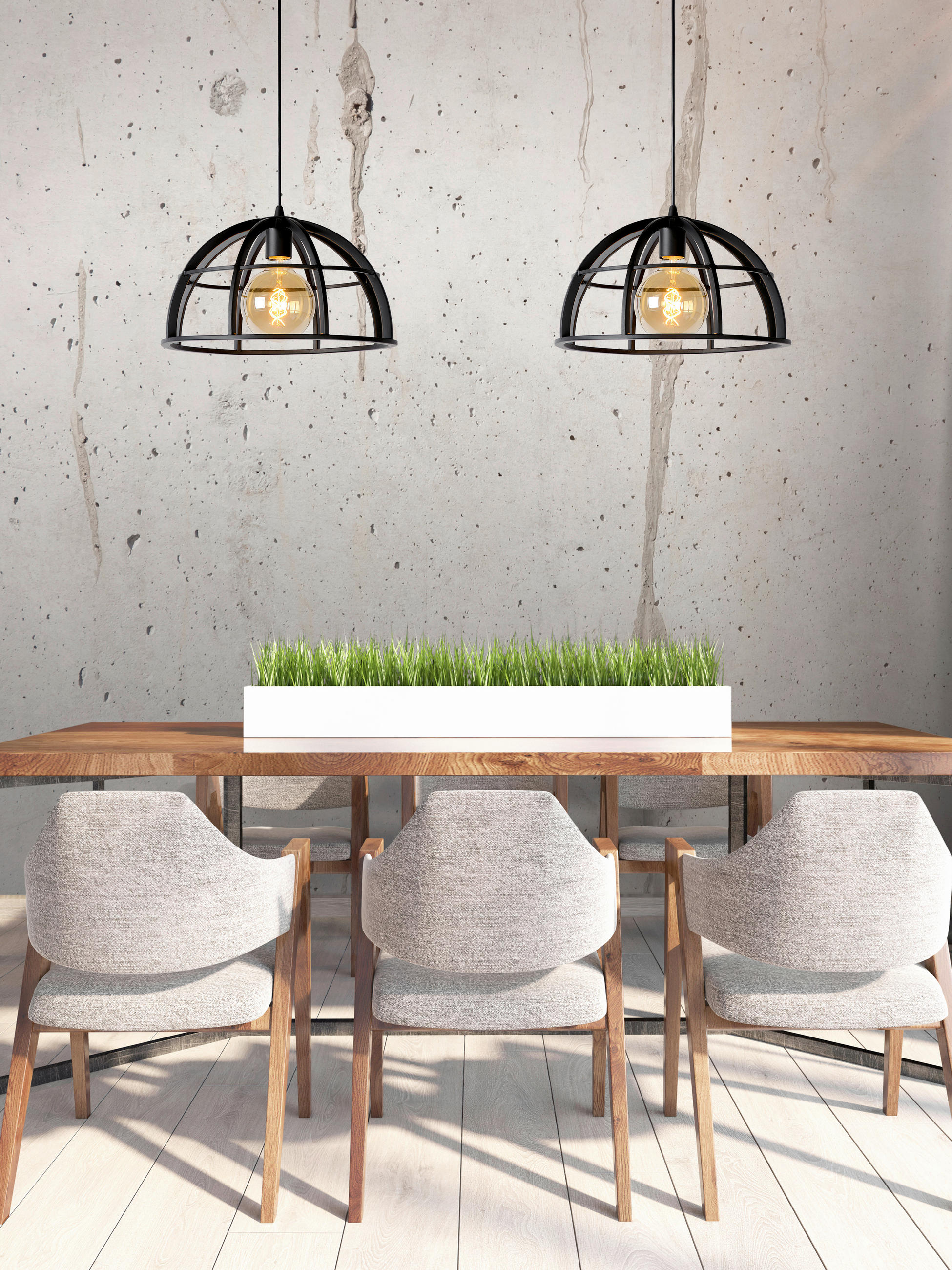 LED-HÄNGELEUCHTE Dikra 110/40/150 cm   - KONVENTIONELL, Metall (110/40/150cm) - Lucide