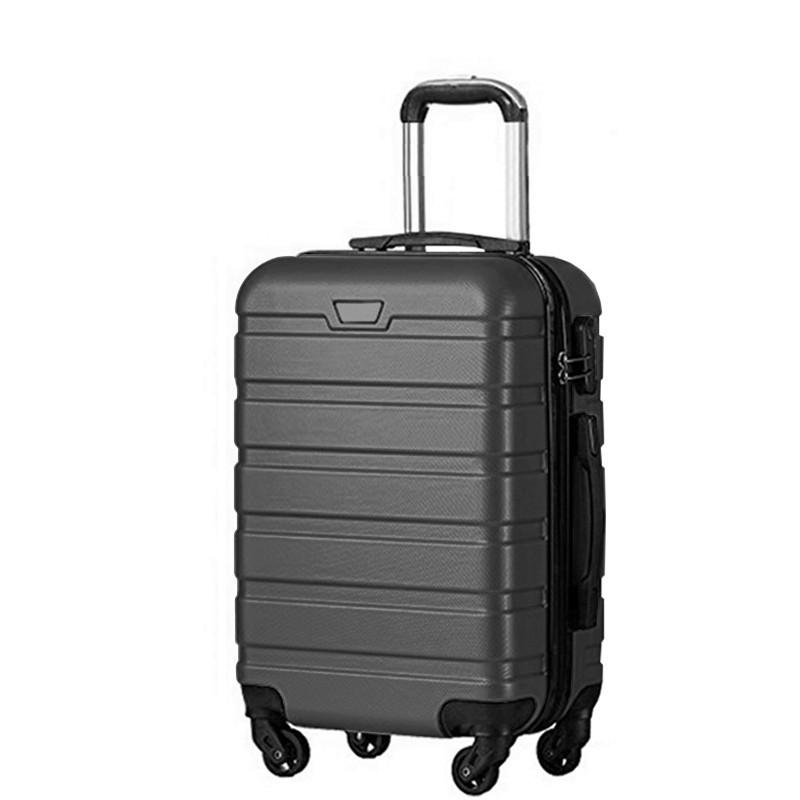 REISEKOFFER Dunkelgrau  - Dunkelgrau, Basics, Kunststoff/Metall (48/77/29cm) - Novel