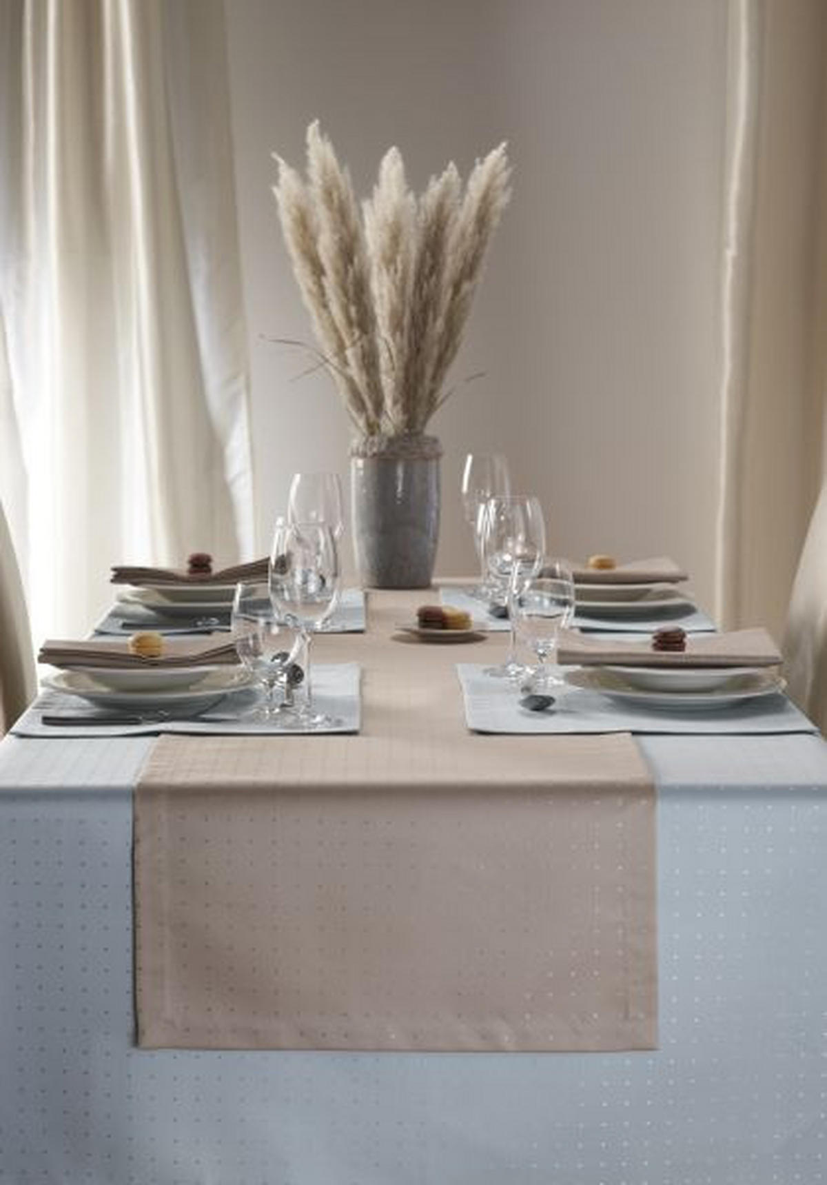 STOLNJAK 130/225 cm   PETITO  - taupe, Konvencionalno, tekstil (130/225cm) - Curt Bauer