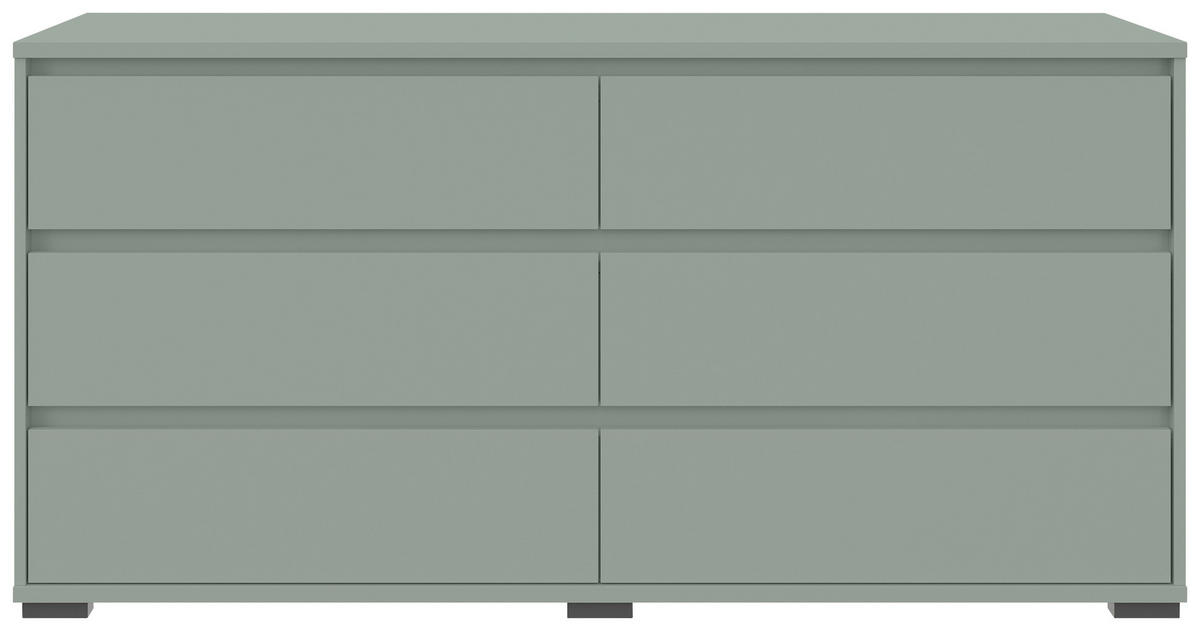 SIDEBOARD  160,1/78,9/48 cm 6 Schublade(n)  - Anthrazit/Graugrün, Design, Holzwerkstoff/Kunststoff (160,1/78,9/48cm) - Carryhome