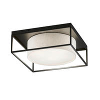 DECKENLEUCHTE  50/20 cm    - Sandfarben/Weiss, Design, Naturmaterialien/Kunststoff (50/20cm) - Fischer & Honsel