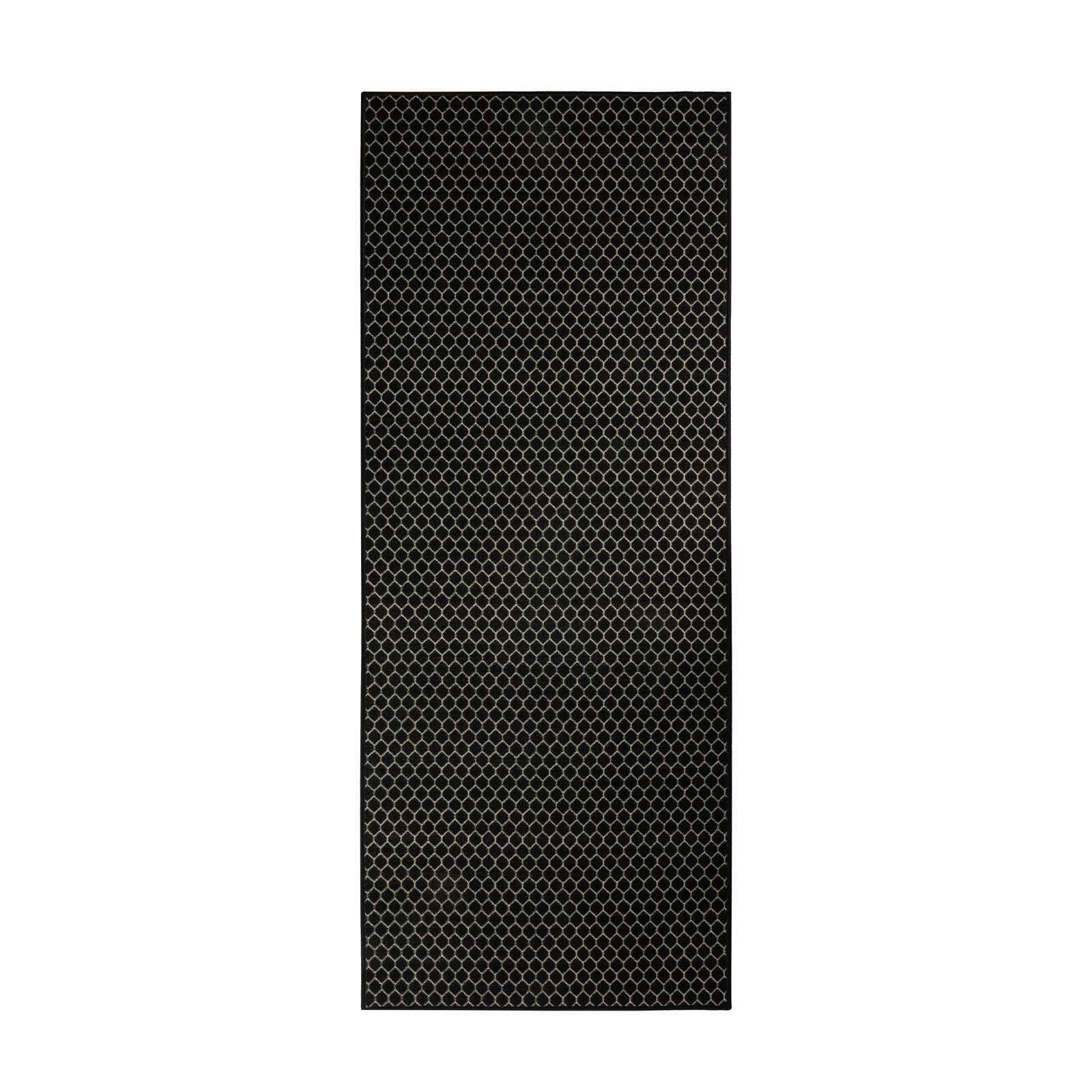 LÄUFER 80/150 cm Dundalk  - Schwarz, Design, Kunststoff/Textil (80/150cm) - Floordirekt