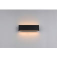 LED-WANDLEUCHTE 28/4,5/8 cm  - Schwarz, Design, Kunststoff/Metall (28/4,5/8cm) - Novel