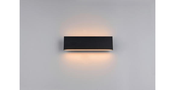 LED-WANDLEUCHTE 28/4,5/8 cm  - Schwarz, Design, Kunststoff/Metall (28/4,5/8cm) - Novel
