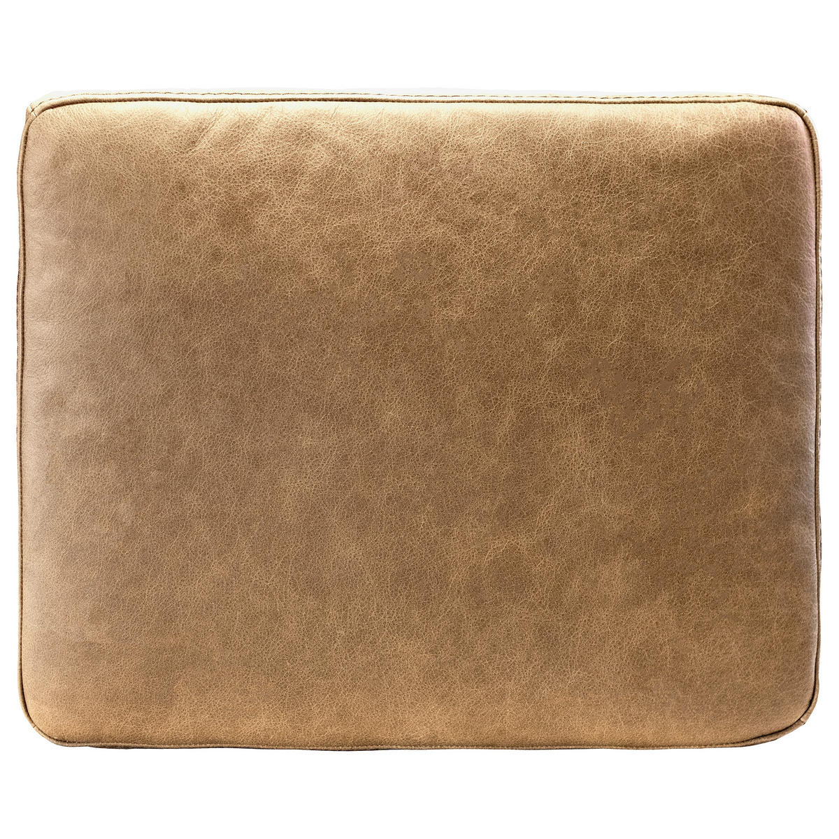 ZIERKISSEN SPRING  - Hellbraun, Design, Leder/Textil (52/42/7cm) - Livetastic