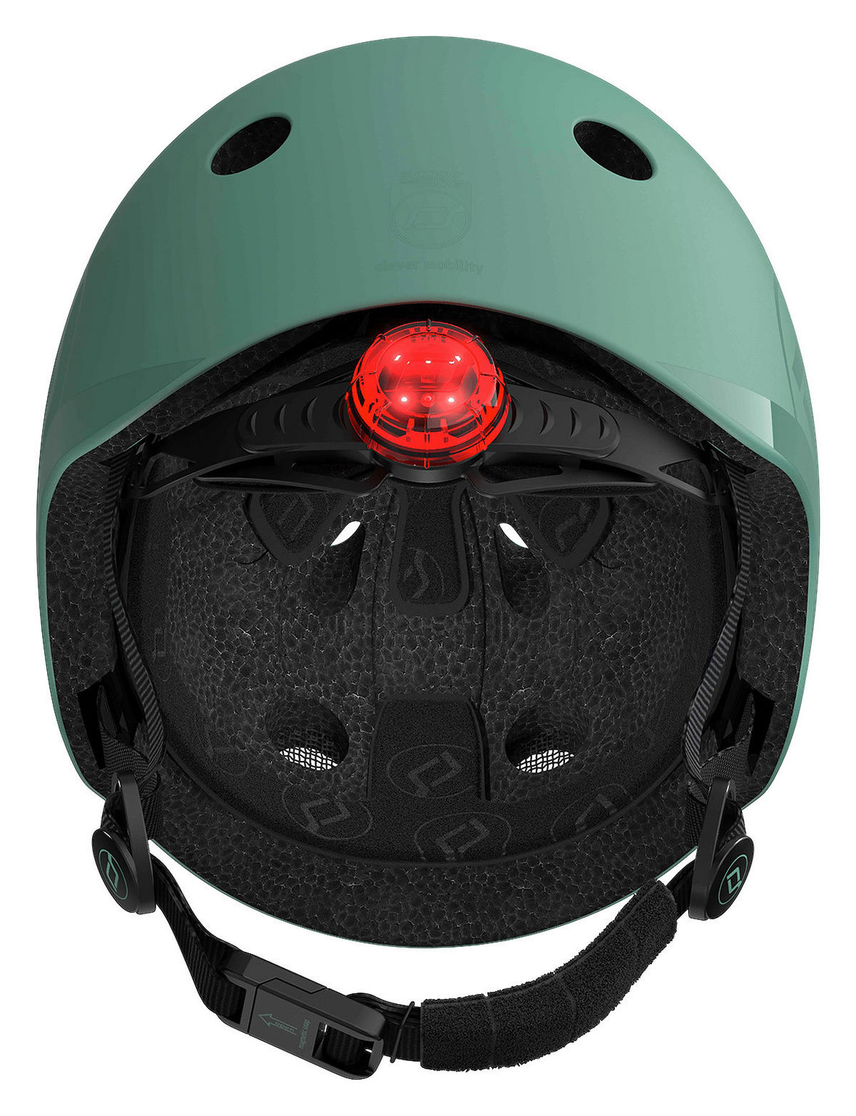 KINDERHELM S-M  - Dunkelgrün, Trend, Kunststoff/Textil (S-Mnull) - Scoot and Ride