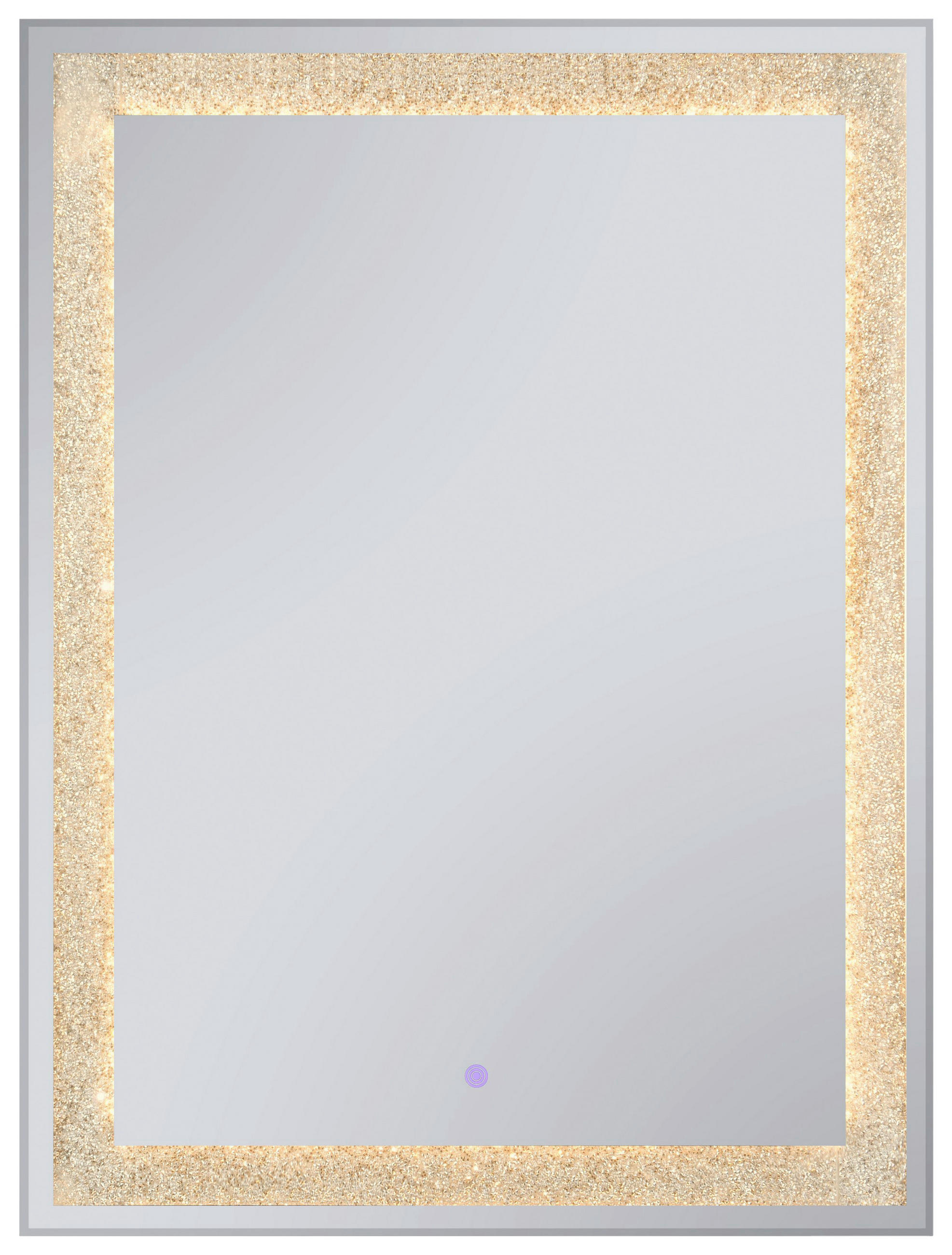 BADEZIMMERSPIEGEL 60/80/3,5 cm  - Schwarz, MODERN, Glas/Metall (60/80/3,5cm)