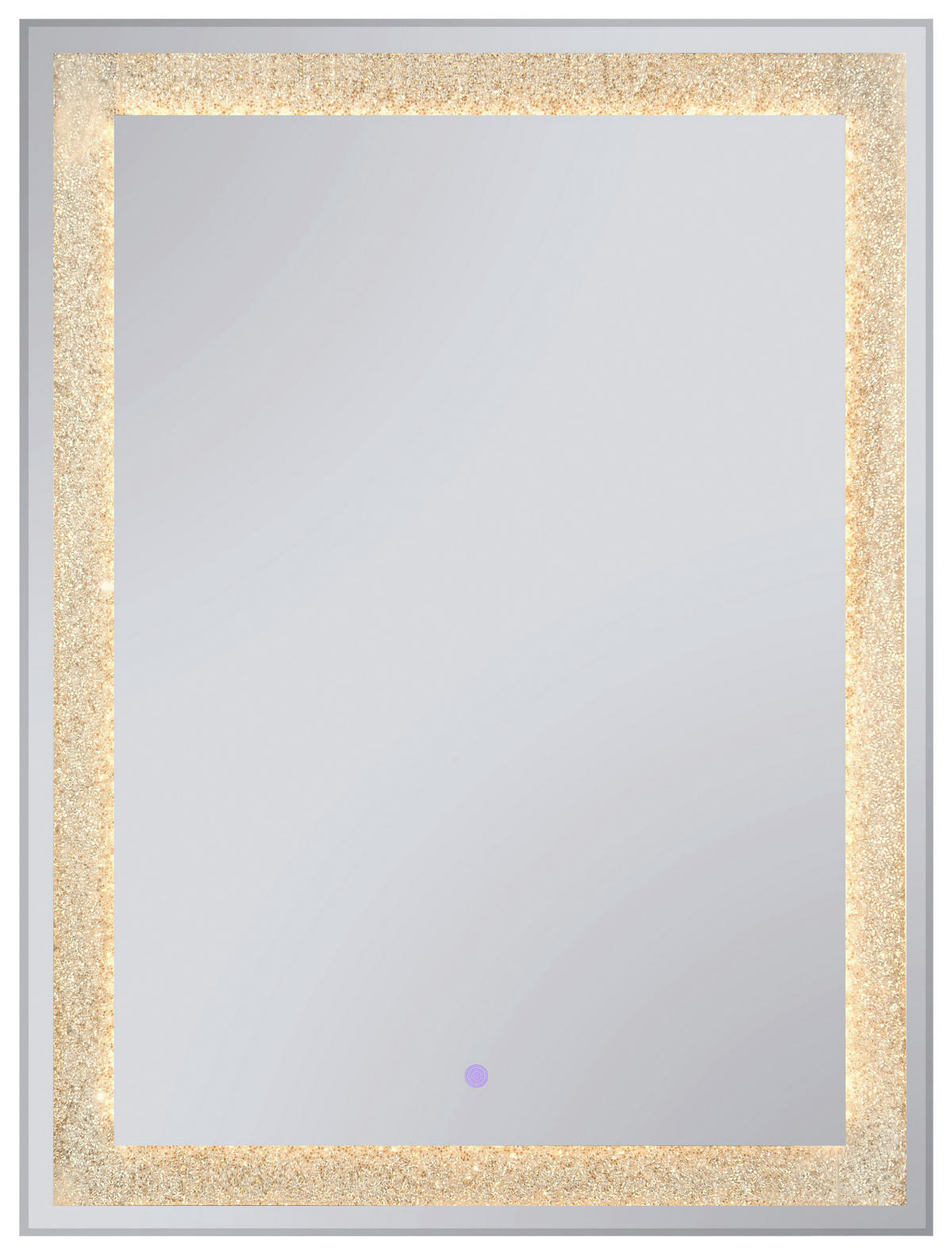 BADEZIMMERSPIEGEL 60/80/3,5 cm  - Schwarz, MODERN, Glas/Metall (60/80/3,5cm)