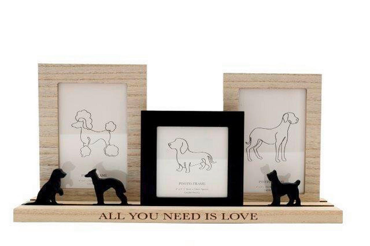 KOLLÁZS KÉPKERET többszínű  - többszínű, Basics, faalapú anyag (39/20/8cm)