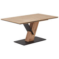 ESSTISCH Holzwerkstoff 160-240/90/76 cm  - Schwarz/Eiche Artisan, Konventionell, Holzwerkstoff (160-240/90/76cm) - Valdera