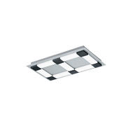 LED-DECKENLEUCHTE Plain 60/36/6 cm  - Anthrazit, Design, Metall (60/36/6cm) - BOPP