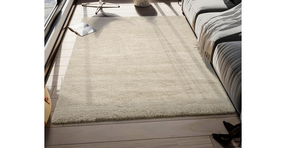 HOCHFLORTEPPICH 200/200 cm Longo Beige  - Beige, KONVENTIONELL, Textil (200/200cm) - Novel