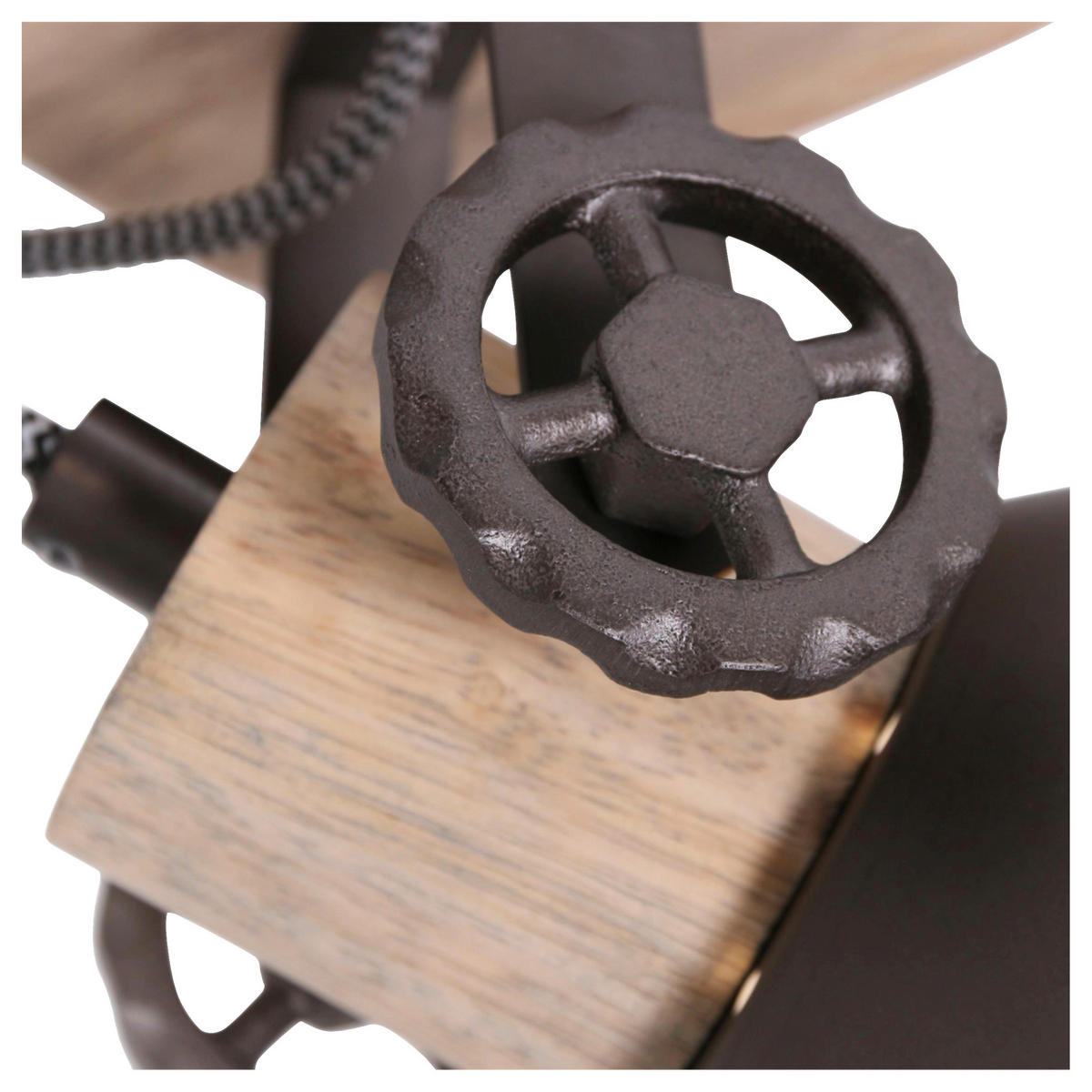 DECKENSPOTS - Anthrazit, Trend, Holz/Metall (15/19/17cm)