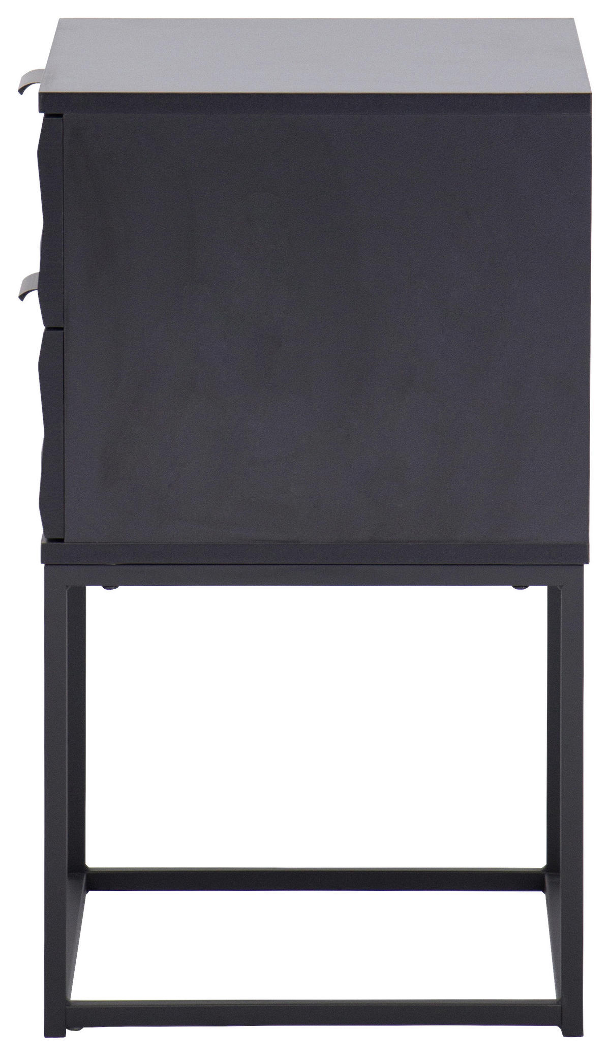 NACHTSCHRANK 42,5/67/38,5 cm  - Schwarz, KONVENTIONELL, Holzwerkstoff/Metall (42,5/67/38,5cm) - Boxxx