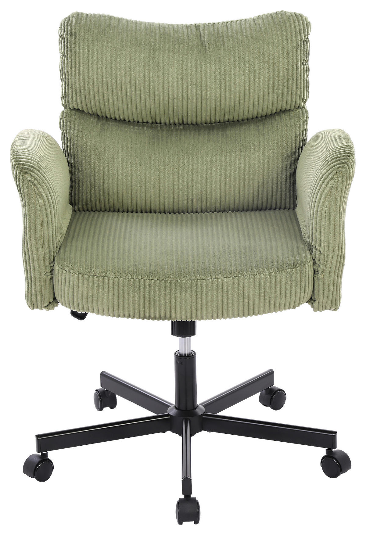 FORGÓSZÉK  kord zöld  - fekete/zöld, Modern, műanyag/textil (73/85-95/65cm) - Livetastic