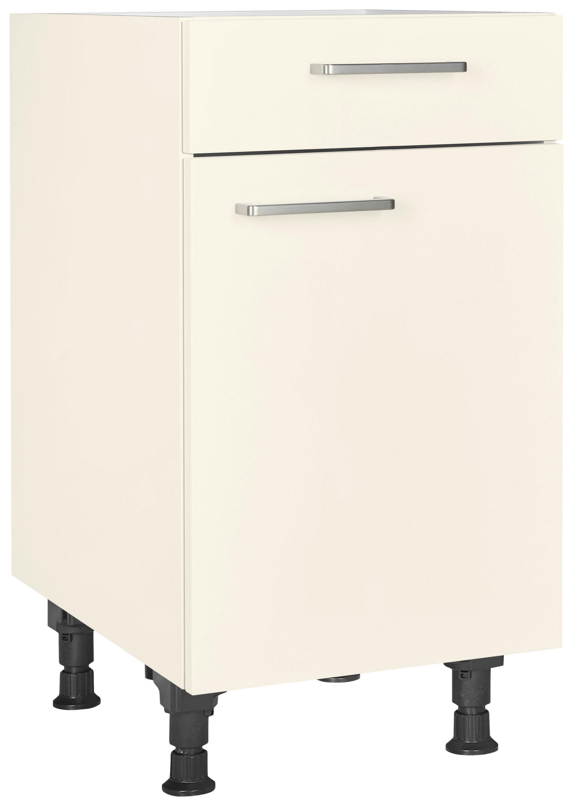 SCHUBKASTENUNTERSCHRANK 45/87/56 cm  in Magnolie  - Edelstahlfarben/Magnolie, MODERN, Holzwerkstoff/Metall (45/87/56cm) - Nobilia