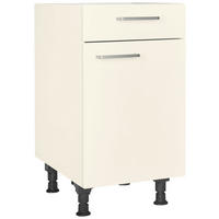 SCHUBKASTENUNTERSCHRANK 45/87/56 cm  in Magnolie  - Edelstahlfarben/Magnolie, MODERN, Holzwerkstoff/Metall (45/87/56cm) - Nobilia