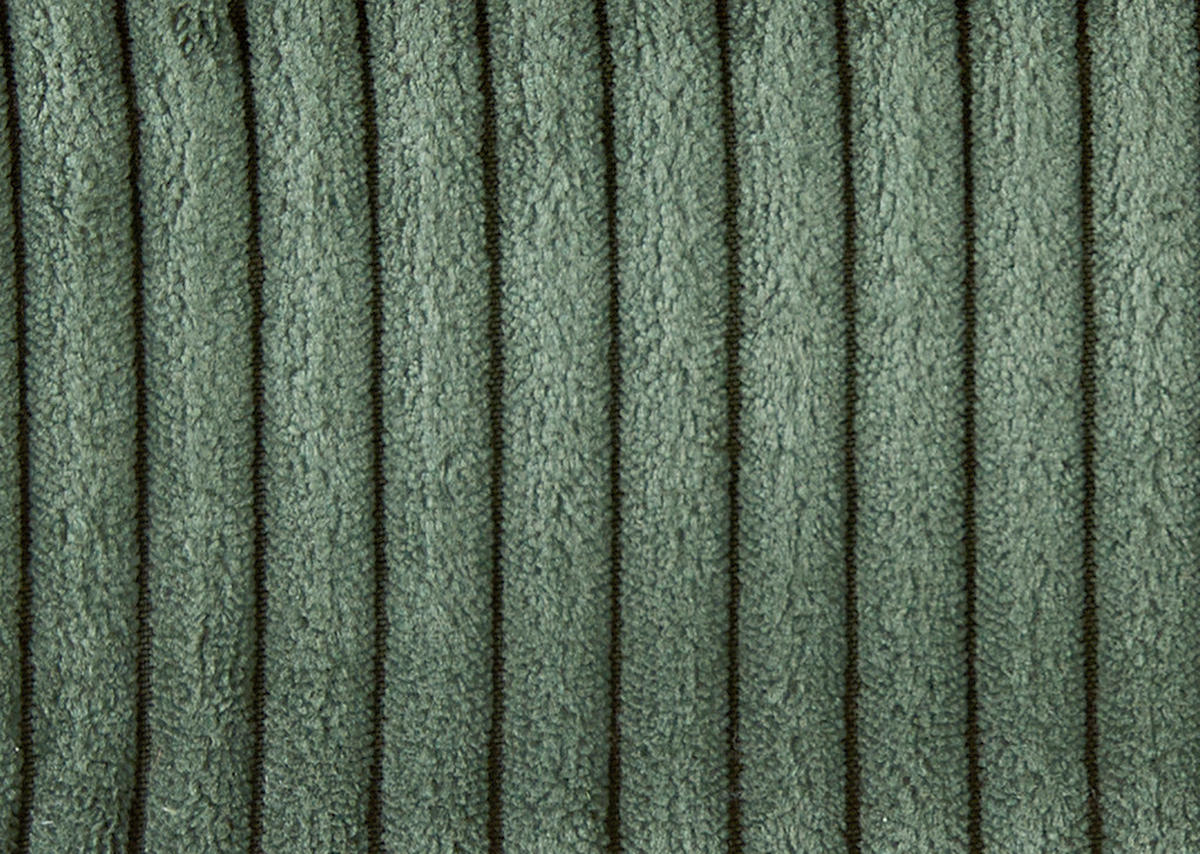 ECKSOFA in Cord Dunkelgrün  - Dunkelgrün/Schwarz, Konventionell, Kunststoff/Textil (255/185cm) - MID.YOU