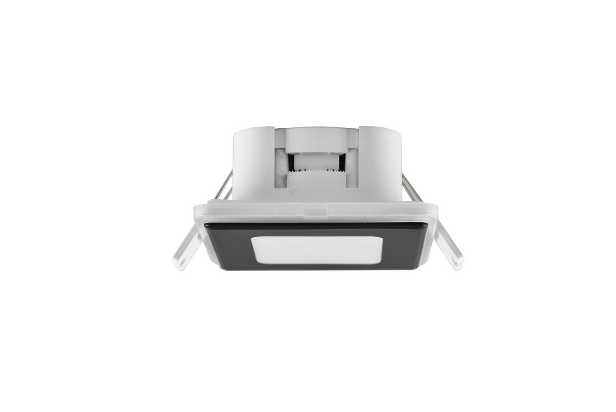 LED-EINBAUSPOT NIMBUS 8,5/8,5/3,9 cm   - Schwarz, Design, Kunststoff (8,5/8,5/3,9cm) - Trio Leuchten